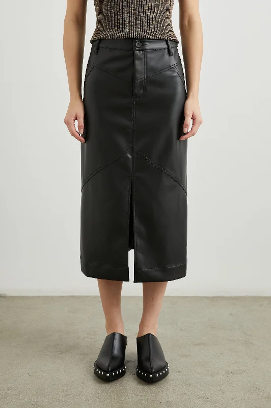 JENNIFER SKIRT - BLACK cashmere skirt soft