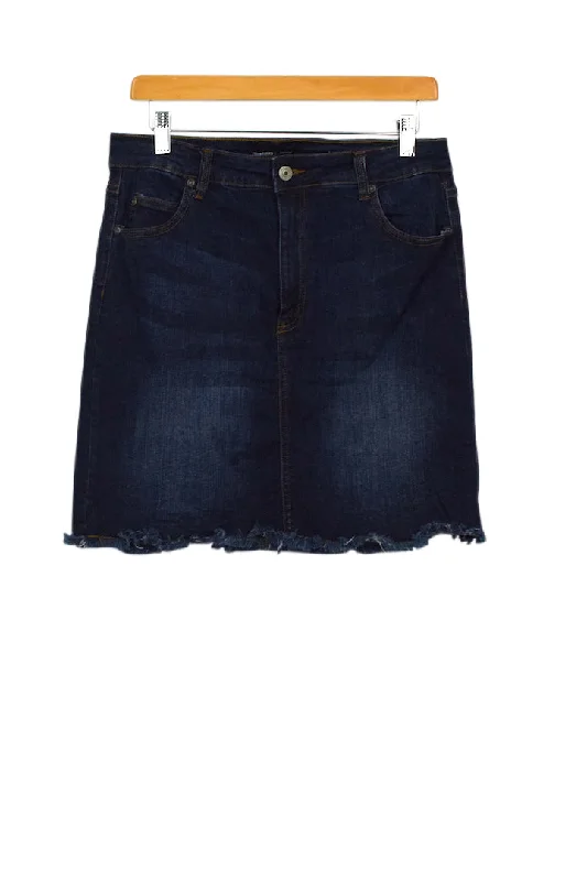 Bluenotes Brand Denim Skirt leather skirt bold