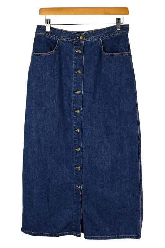 Gloria Vanderbilt Brand Denim Skirt ribbed skirt waist